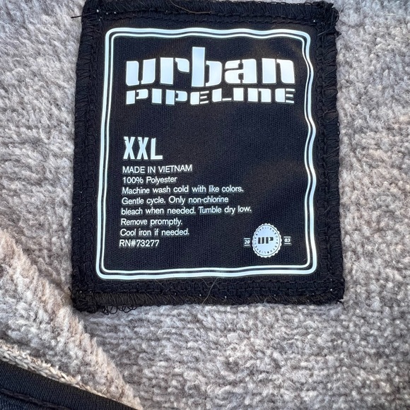 Urban Pipeline Fleece Sweater, quarter zip with Black pocket and trim XL - Men’s - Picture 3 of 8